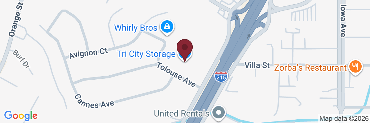 Map showing facility locations