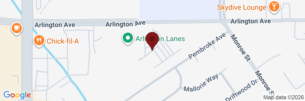 Map showing facility locations