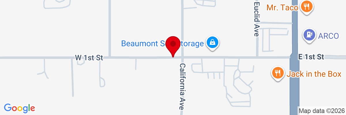 Map showing facility locations