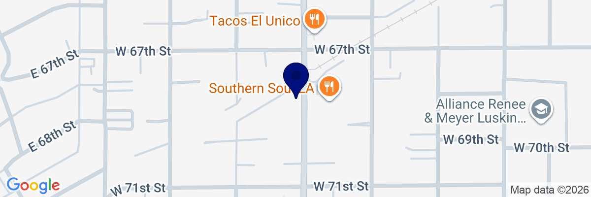 Map showing facility locations
