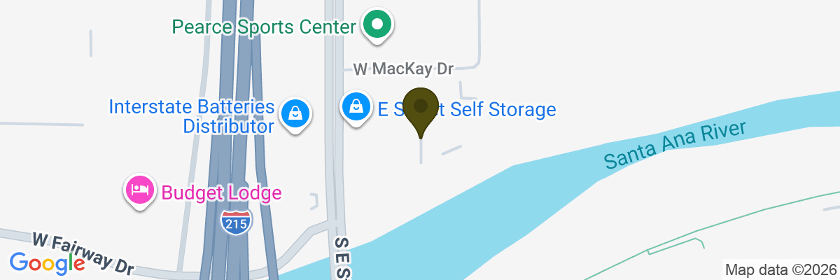 Map showing facility locations