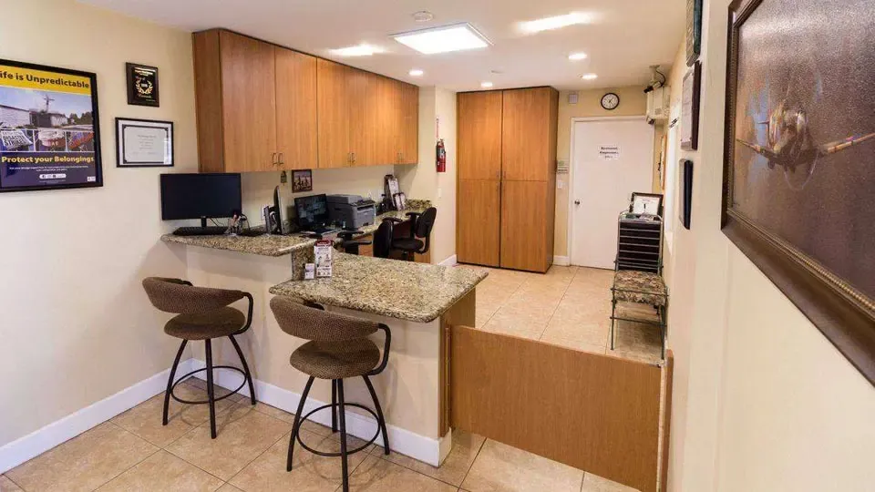 Rental counter at Airport Mini Storage